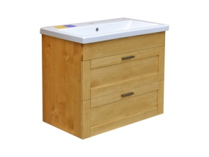 Set mobilier de baie Ecuador, 2 piese lemn masiv - Img 4