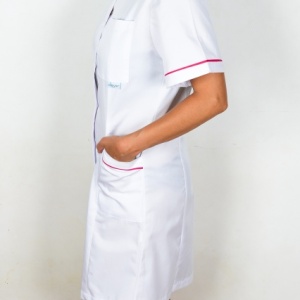 Sarafan alb / ciclam - Img 3