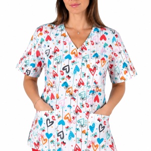 Bluza cu anchior imprimeu inimioare