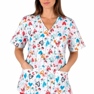 Bluza cu anchior imprimeu inimioare