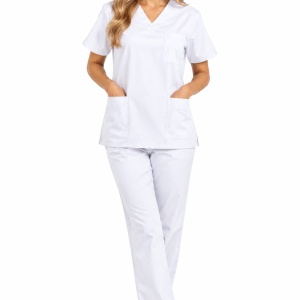 Costum unisex alb