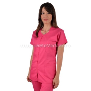 Fuchsia zippered gown
