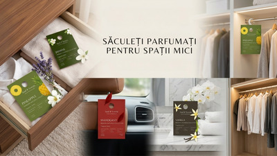 Săculeți parfumați: soluții pentru spații mici din casă și mașină