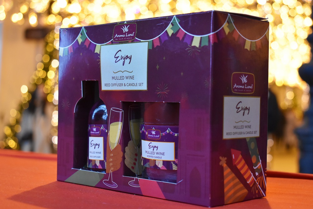 set cadou cu aroma de vin fiert pentru cadouri de Craciun