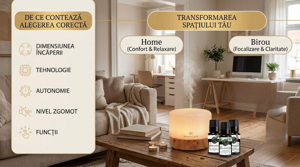 cum alegi un difuzor de aromaterapie potrivit pentru tine