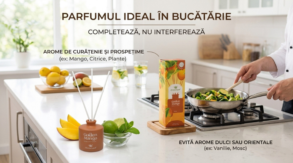 Cum alegi parfumul din Reed diffuser pentru Bucatarie