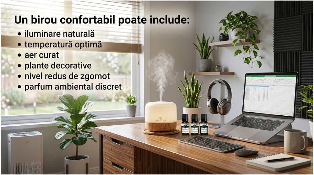aromaterapie pentru birou confortabil