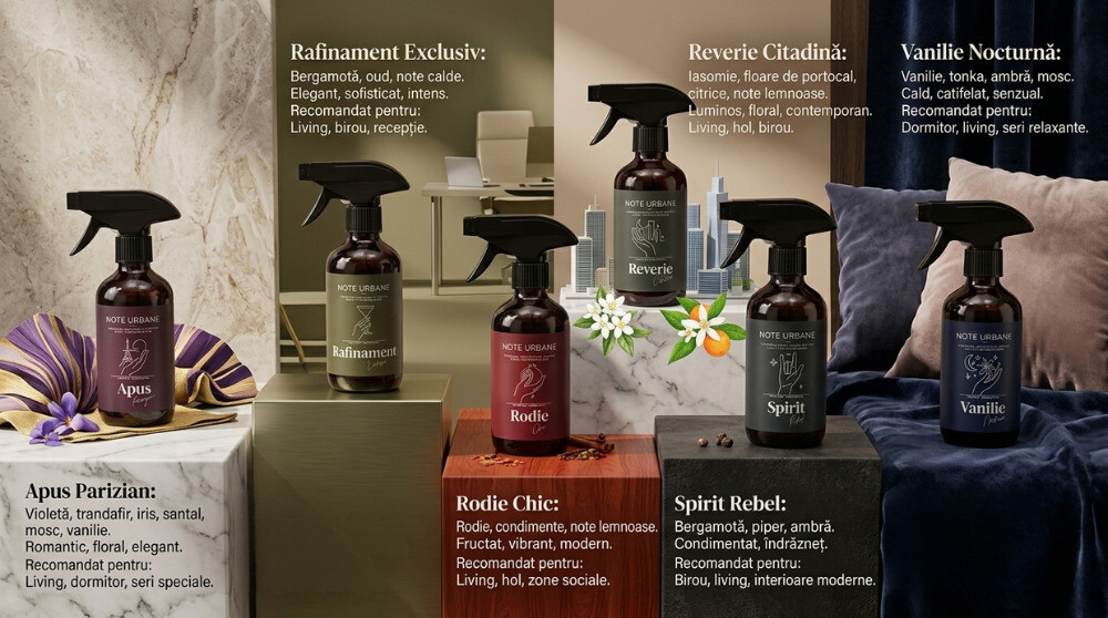 Ce parfum ambiental alegi din gama spray Note Urbane?