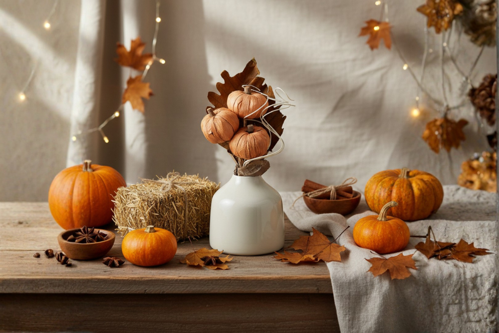 Aranjament floral cu tematica de toamna sau Halloween