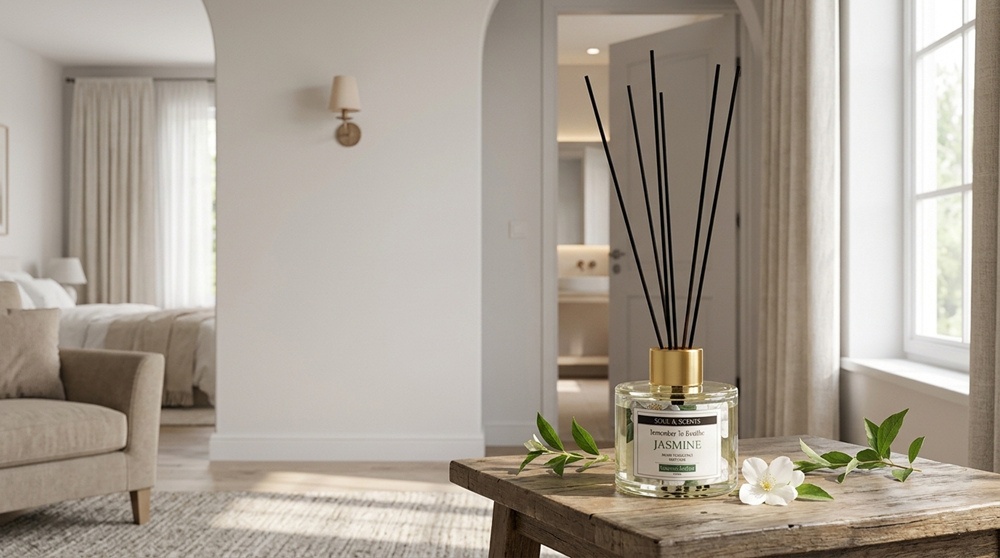 Parfumarea casei cu reed diffuser - difuzoare cu betisoare