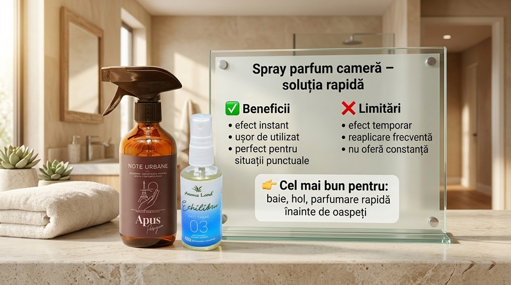 spray parfumant pentru camera