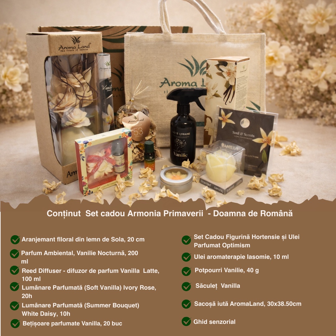 Set cadou Atmosferă Parfumată – Armonia Primaverii de la Aroma