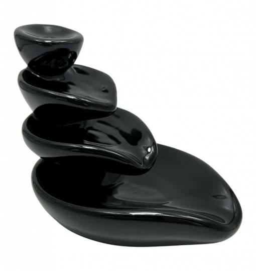 Fântână ceramică Suport conuri + 20 Conuri Backflow Waterfall Steps, Aroma Land, H10cm
