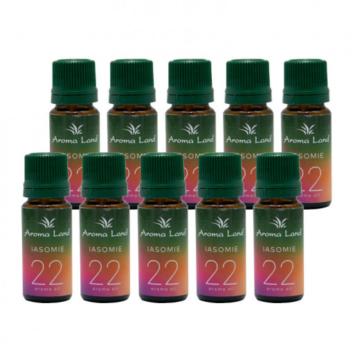 Pachet 10 uleiuri aromaterapie parfumate Iasomie, Aroma Land, 10 ml