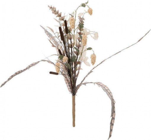 Floare Decorativă Feather, Η122cm