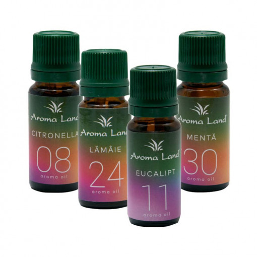 Set 4 uleiuri aromaterapie Antițânțari, Aroma Land, 10 ml