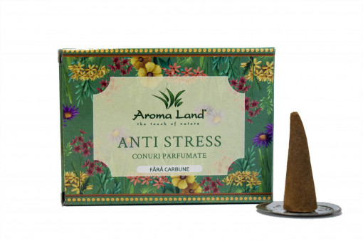 Conuri parfumate Anti Stress, Aroma Land, 10 buc