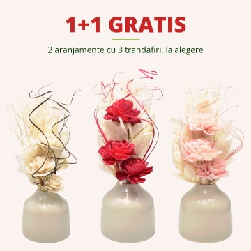 Aranjament floral 3 flori trandafir - Img 2