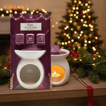 PEAQ AROMA, PLEASURE, ESCAPEセット Kit aromaterapie Vin Fiert – ceara parfumata Mar si Scortisoara