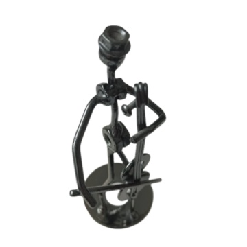 Figurina muzicant, metal - Img 7