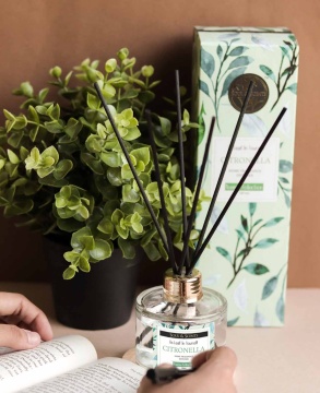 Reed Diffuser - difuzor de parfum Citronella, S&S India, 120 ml