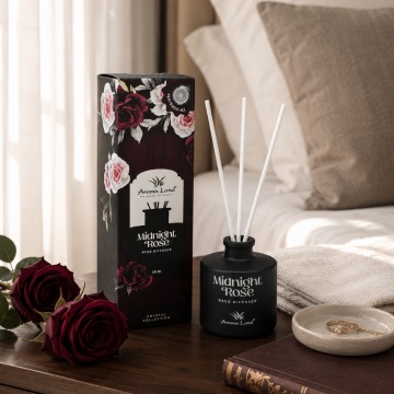 Reed diffuser - difuzor de parfum Midnight Rose, Aroma Land, 100ml - Img 4