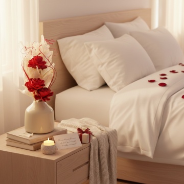 Aranjament floral natural din lemn de Sola pentru decor elegant