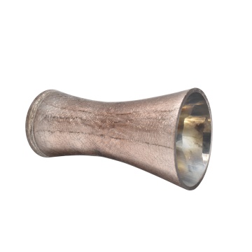 Vază decorativă din sticlă cu efect craquelé Champagne, 25x13cm - Img 2