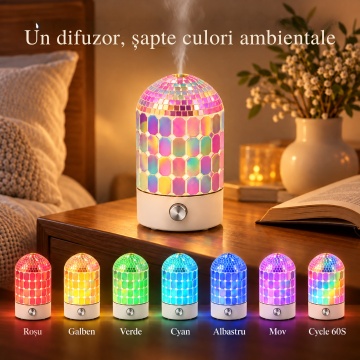 Difuzor de aromaterapie Mozaic Glow, 100 ml, Aroma Land - Img 10