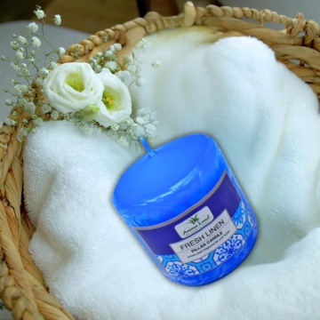 Lumanare decorativa Fresh Linen design cilindric aroma proaspata