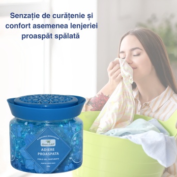 Odorizant camera perle gel Adiere Proaspata pentru senzatie de curatenie si confort