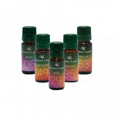 Pachet 5 uleiuri aromaterapie Parfum de Craciun, Aroma Land, 10 ml