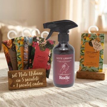 parfum ambiental Rodie Chic cu 6 săculeți parfumați la alegere