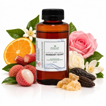 note parfum profesional Harmony portocală rubarbă și lychee