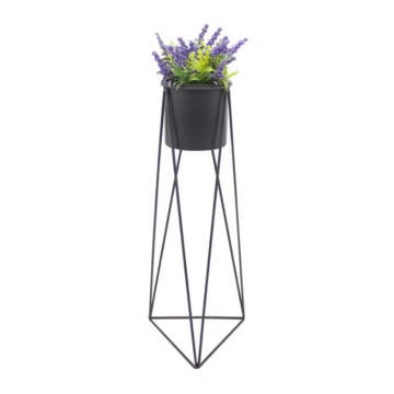 Suport Ghiveci Metal/ Negru,18X18X45 - Img 3