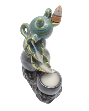 fantana aromaterapie backflow ceramica glazurata