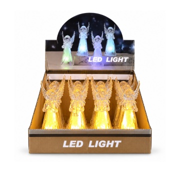 Figurină Înger Decorativ cu LED, Lumină Caldă, Acril transparent, 4x11.50 cm - Img 12