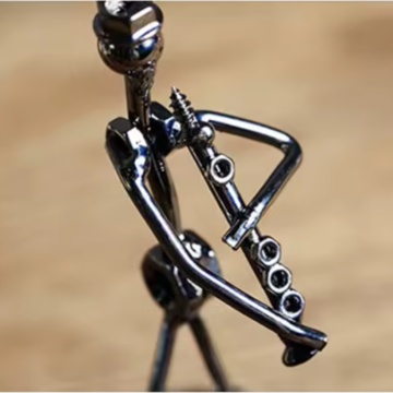 Figurina muzicant, metal - Img 10