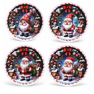 Platou ceramic Merry Christmas, 25 cm - Img 8
