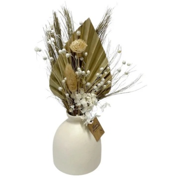 detaliu buchet flori din lemn de Sola aranjament White Bliss