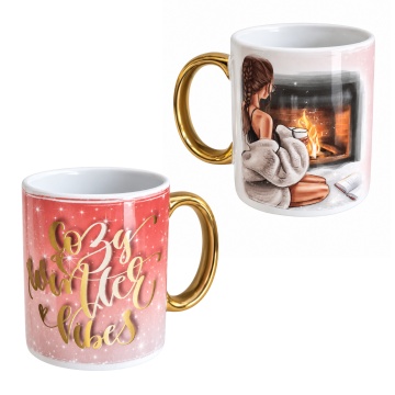 Cana din ceramica Cozy Winter Vibes, 300 ml - Img 2