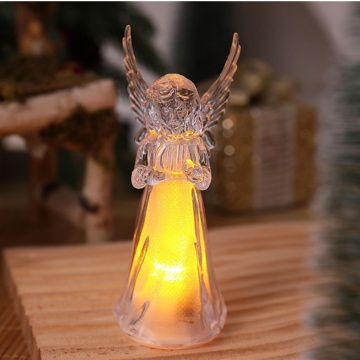 Figurină Înger Decorativ cu LED, Lumină Caldă, Acril transparent, 4x11.50 cm - Img 2