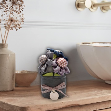 Flowers Pot - flori textile parfumate cu carbune activ de bambus