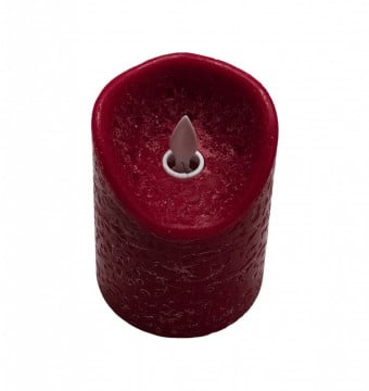 Lumânare Ceară Red Wax Led, efect flacără reală, 