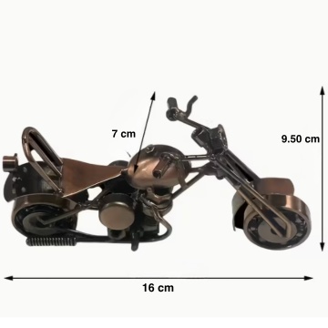 Miniatura motocicleta, metal 16x9cm - Img 11