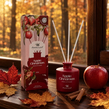 Reed diffuser - difuzor de parfum Apple & Cinnamon, Aroma Land, 100ml - Img 3