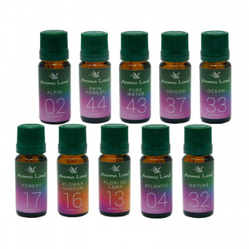 Set 10 uleiuri aromaterapie Plimbare In Natura, Aroma Land, 10 ml