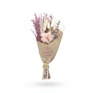Aranjament floral Mini Bouquet Pink, Aroma Land, 29 cm