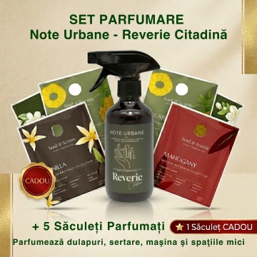 Parfum ambiental Reverie Citadină și săculeți parfumați 5+1 săculeț CADOU