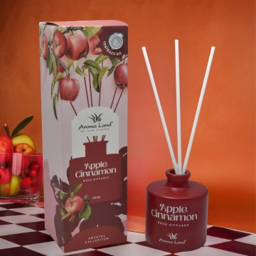 Reed diffuser - difuzor de parfum Apple & Cinnamon, Aroma Land, 100ml